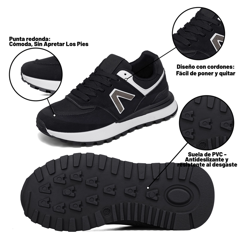 ZAPATILLA CASUAL DEPORTIVA URBANA CONFORT MUJER WEIDE SS01 - 8