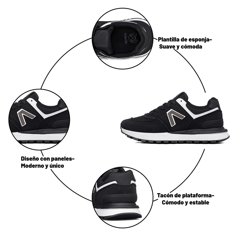 ZAPATILLA CASUAL DEPORTIVA URBANA CONFORT MUJER WEIDE SS01 - 9