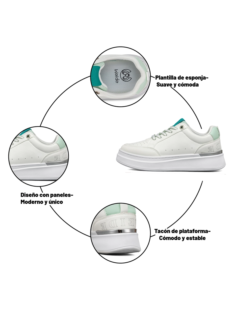 ZAPATILLA URBANA CASUAL PLATAFORMA MUJER WEIDE SS02 - 7