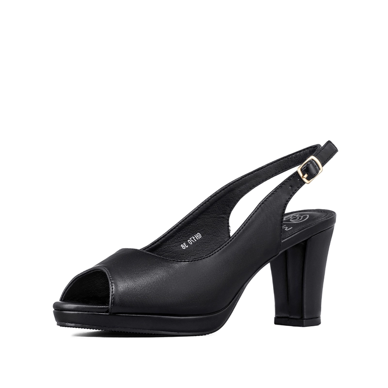ZAPATO ELEGANTE  TALON LIBRE  PEEP TOE MUJER WEIDE GH170 - 7