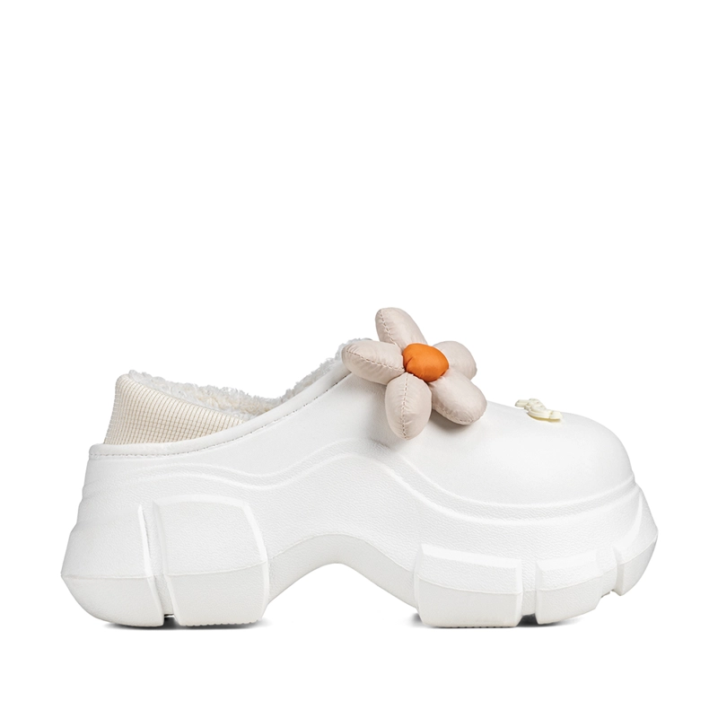 ZUECO BLANCO CASUAL MUJER WEIDE GH120 - 1