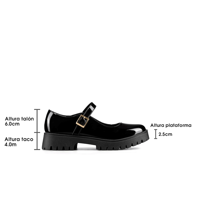 ZAPATO MARY JANE PLATAFORMA ESCOLAR MUJER WEIDE JN720 - 7