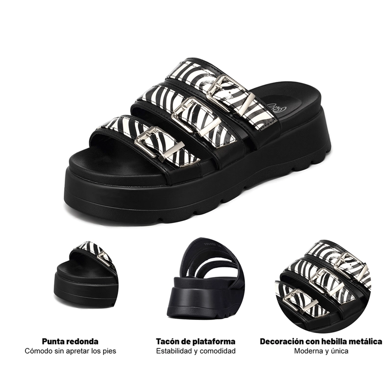 SANDALIA CHALA CASUAL PLATAFORMA HEBILLA MUJER WEIDE YOU529 - 7