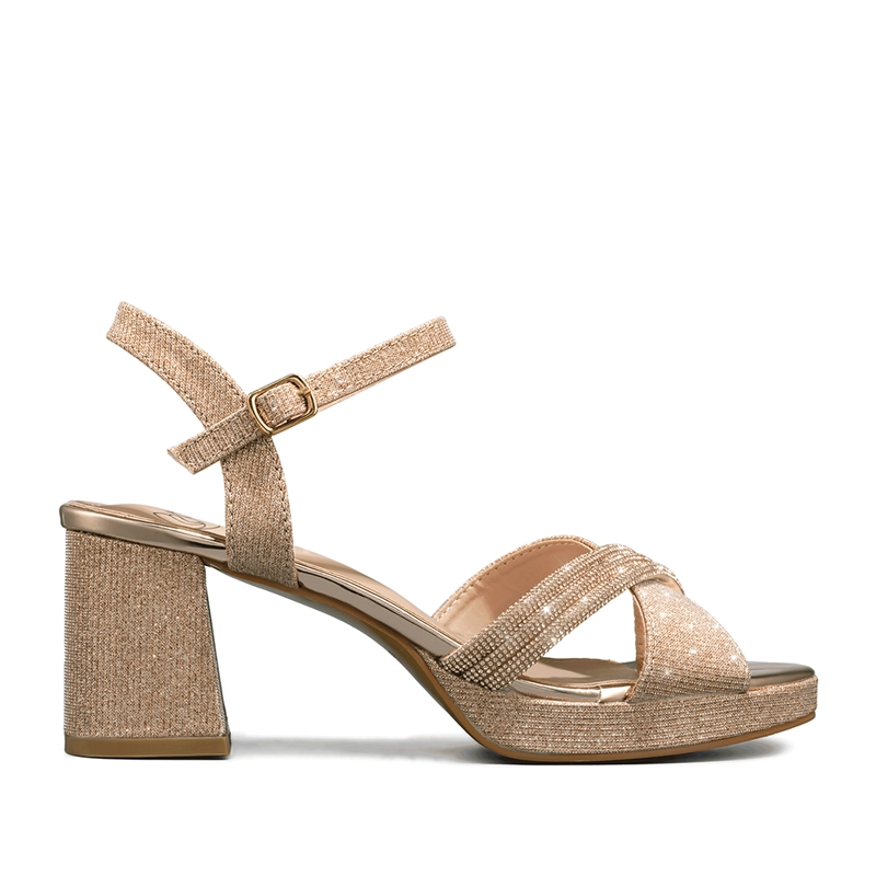 SANDALIA TACO DE MODA CON PEDRERIA MUJER WEIDE YOU536 - 1