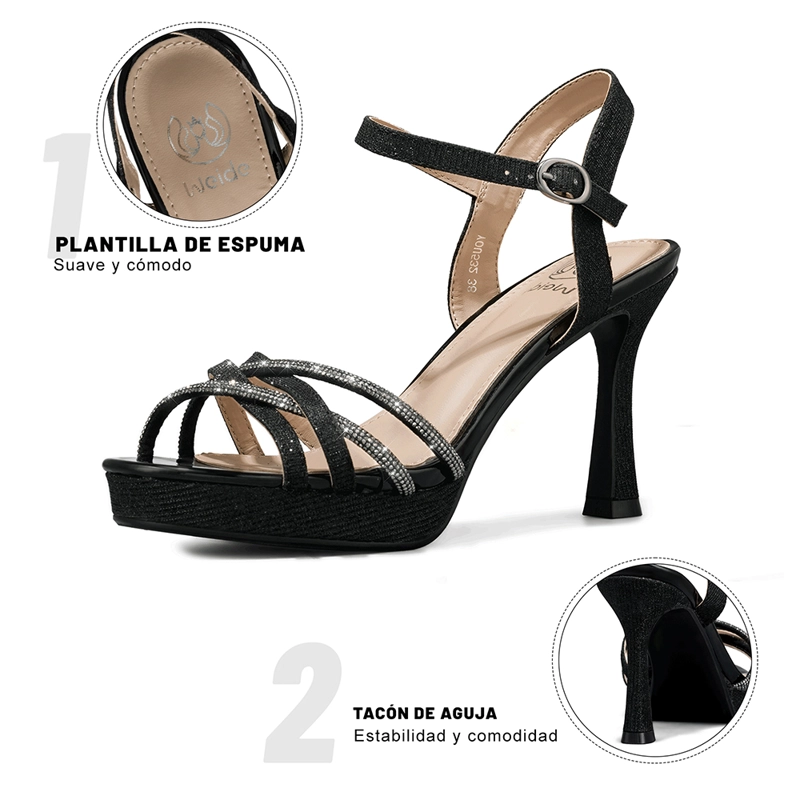 SANDALIA TACO ALTO FIESTA MUJER WEIDE YOU532 - 9