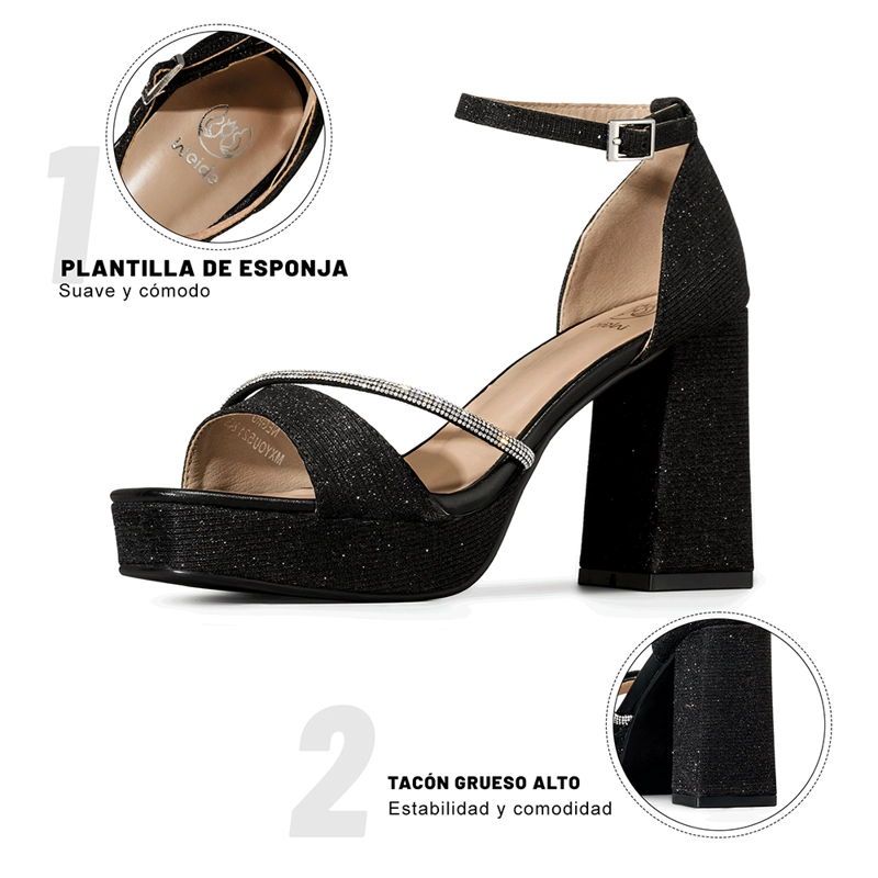SANDALIA TACO ALTO MODA MUJER WEIDE YOU521 - 7