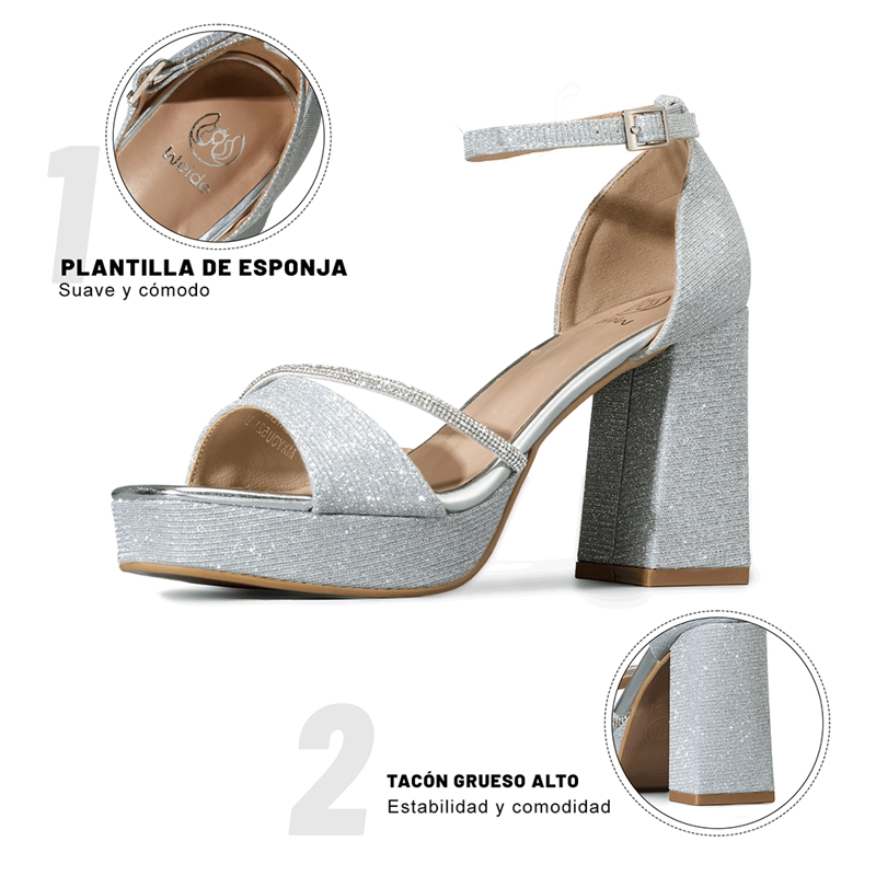 SANDALIA TACO ALTO MODA MUJER WEIDE YOU521 - 7