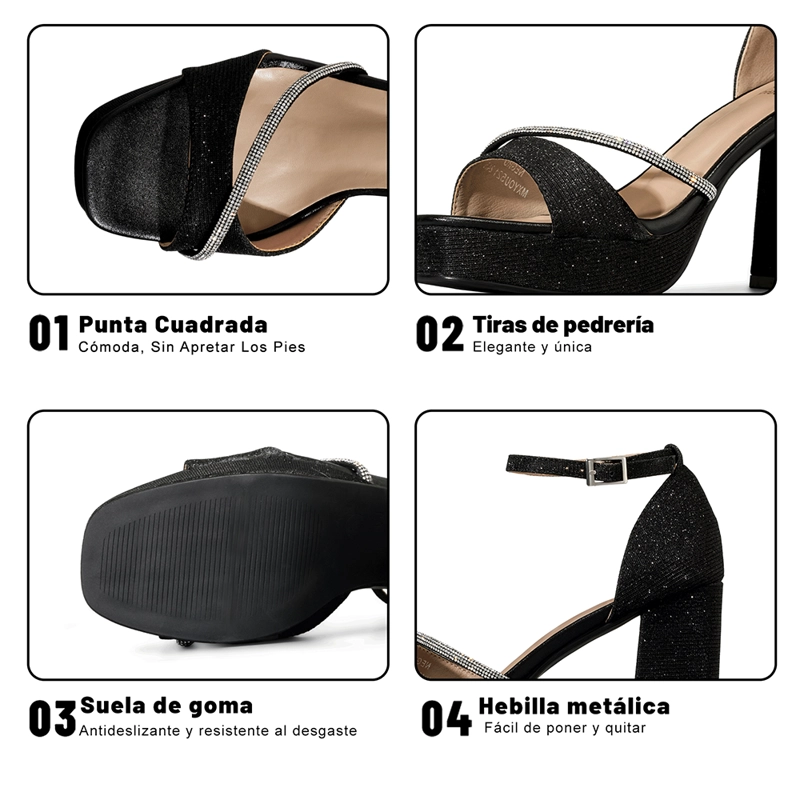 SANDALIA TACO ALTO MODA MUJER WEIDE YOU521 - 8