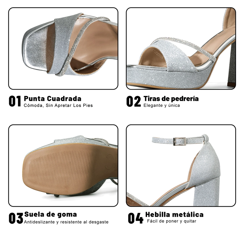 SANDALIA TACO ALTO MODA MUJER WEIDE YOU521 - 8