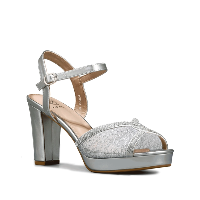 SANDALIA TACO ALTO PEDRERIA FIESTA MUJER WEIDE YOU533 - 7