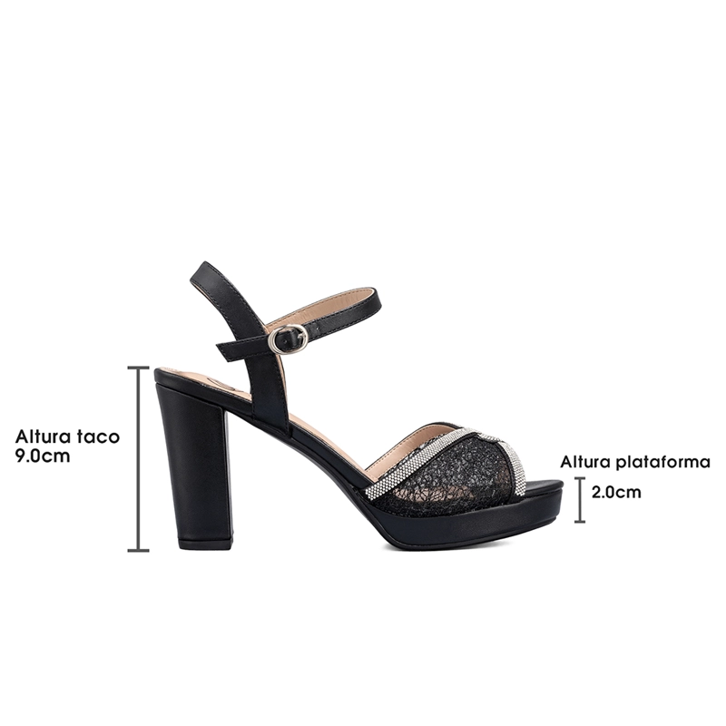 SANDALIA TACO ALTO PEDRERIA FIESTA MUJER WEIDE YOU533 - 8