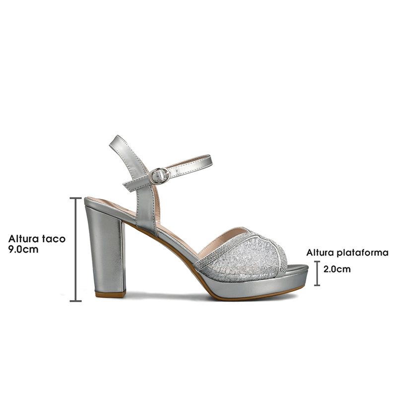 SANDALIA TACO ALTO PEDRERIA FIESTA MUJER WEIDE YOU533 - 8