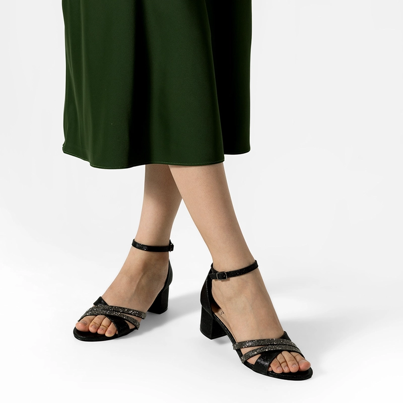 SANDALIA TACO GRUESO FIESTA PEDRERIA MUJER WEIDE YOU525 - 3