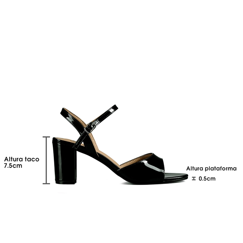 SANDALIA CASUAL TACO ALTO SIMIL CHAROL WEIDE MUJER YOU550 - 6