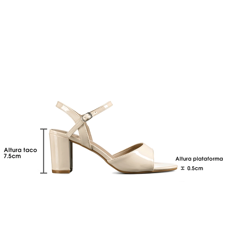 SANDALIA CASUAL TACO ALTO SIMIL CHAROL WEIDE MUJER YOU550 - 6