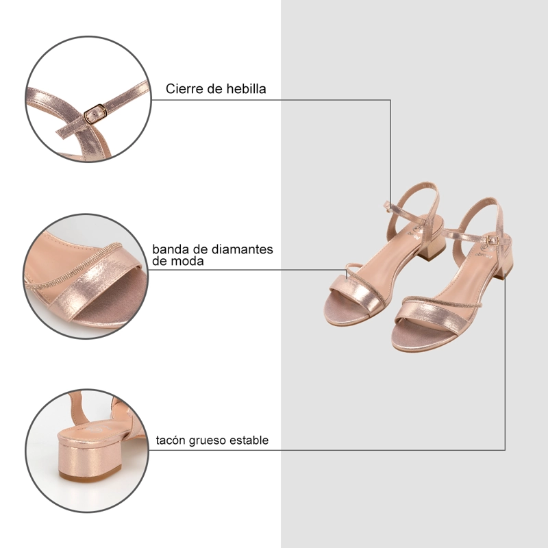 SANDALIA TACO CHAMPAN FIESTA MUJER WEIDE YOU220 - 8