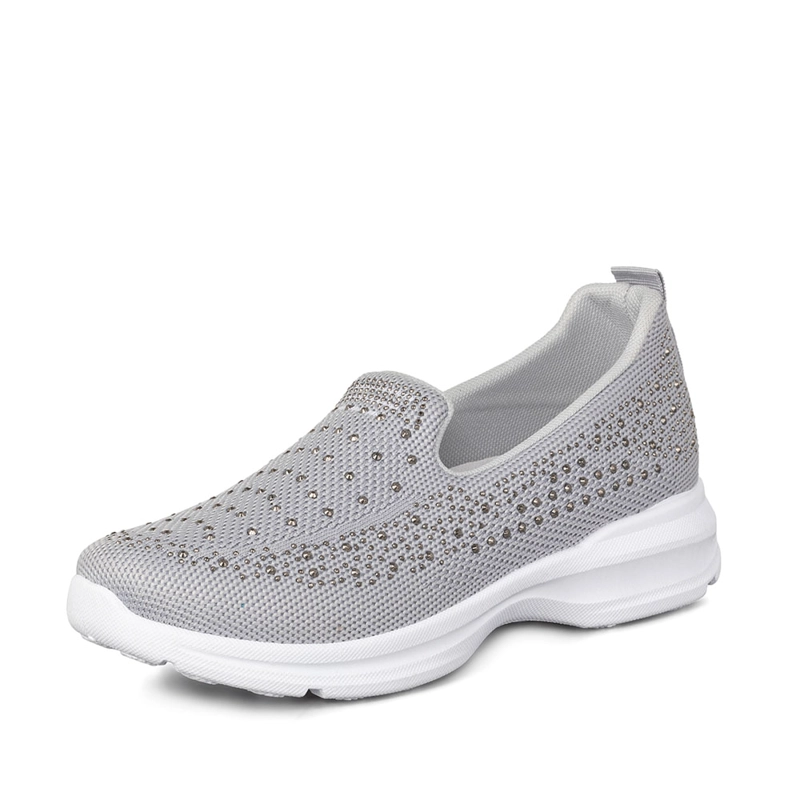ZAPATILLA CASUAL MUJER SLIP ON CON PEDRERIA WEIDE TFA203 - 5