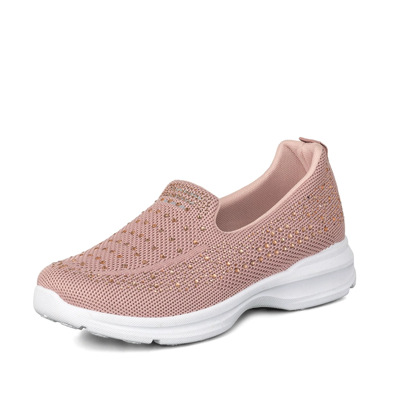 ZAPATILLA CASUAL MUJER SLIP ON CON PEDRERIA WEIDE TFA203 - 5