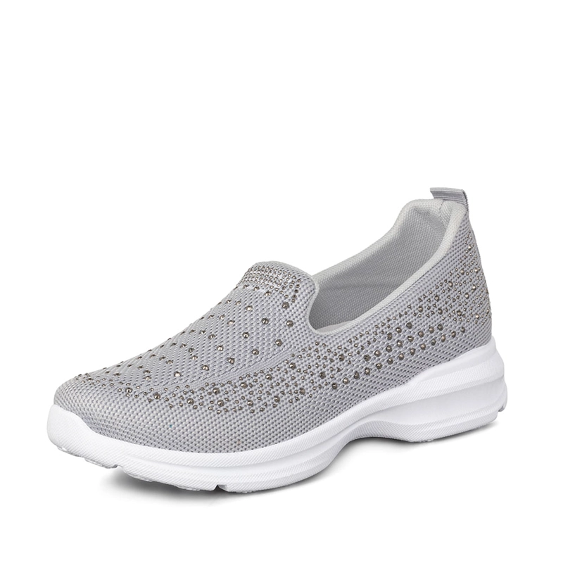 ZAPATILLA CASUAL MUJER SLIP ON CON PEDRERIA WEIDE TFA203 - 5