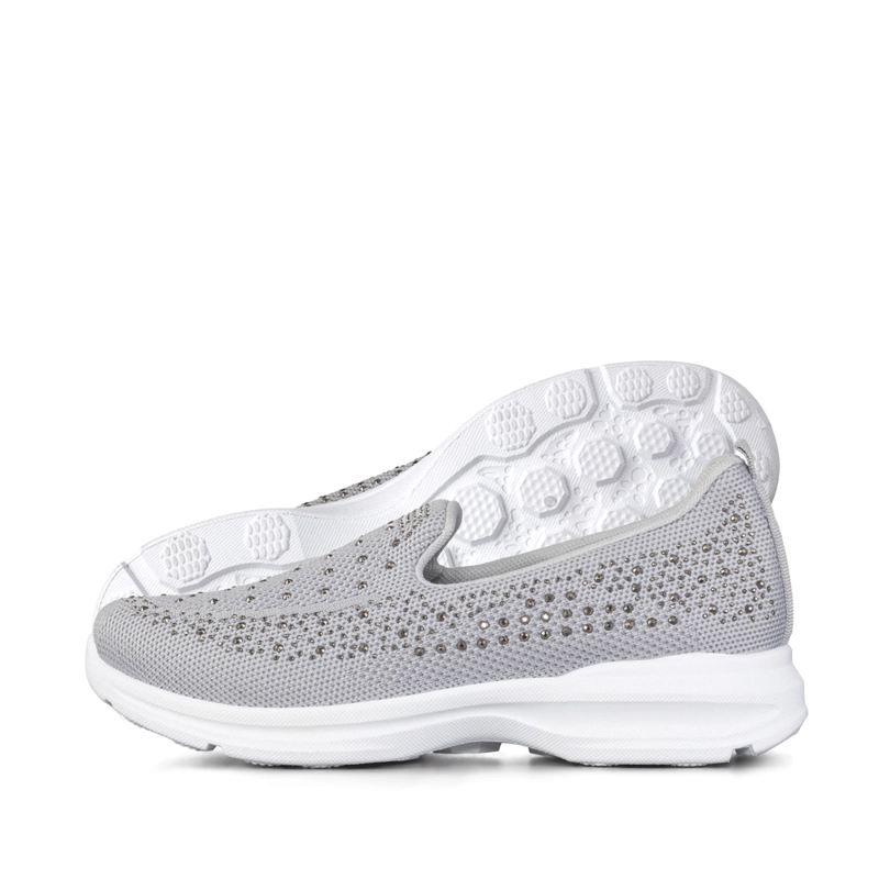 ZAPATILLA CASUAL MUJER SLIP ON CON PEDRERIA WEIDE TFA203 - 6