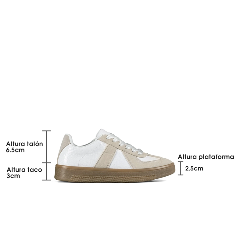 ZAPATILLA DEPORTIVA COMFORT MUJER ECO CUERO WEIDE TFA201 - 5
