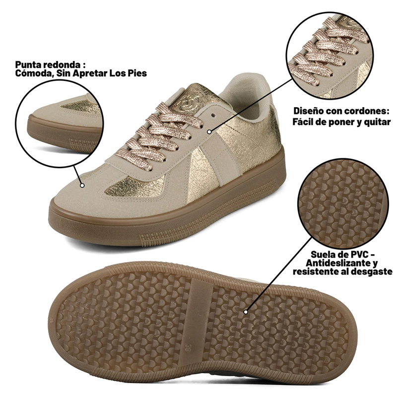 ZAPATILLA DEPORTIVA COMFORT MUJER ECO CUERO WEIDE TFA201 - 6