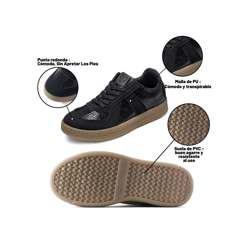 ZAPATILLA DEPORTIVA COMFORT MUJER ECO CUERO WEIDE TFA201 - 6