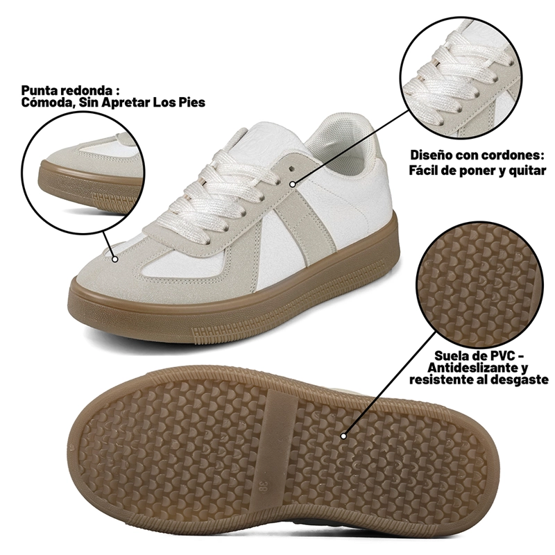 ZAPATILLA DEPORTIVA COMFORT MUJER ECO CUERO WEIDE TFA201 - 6