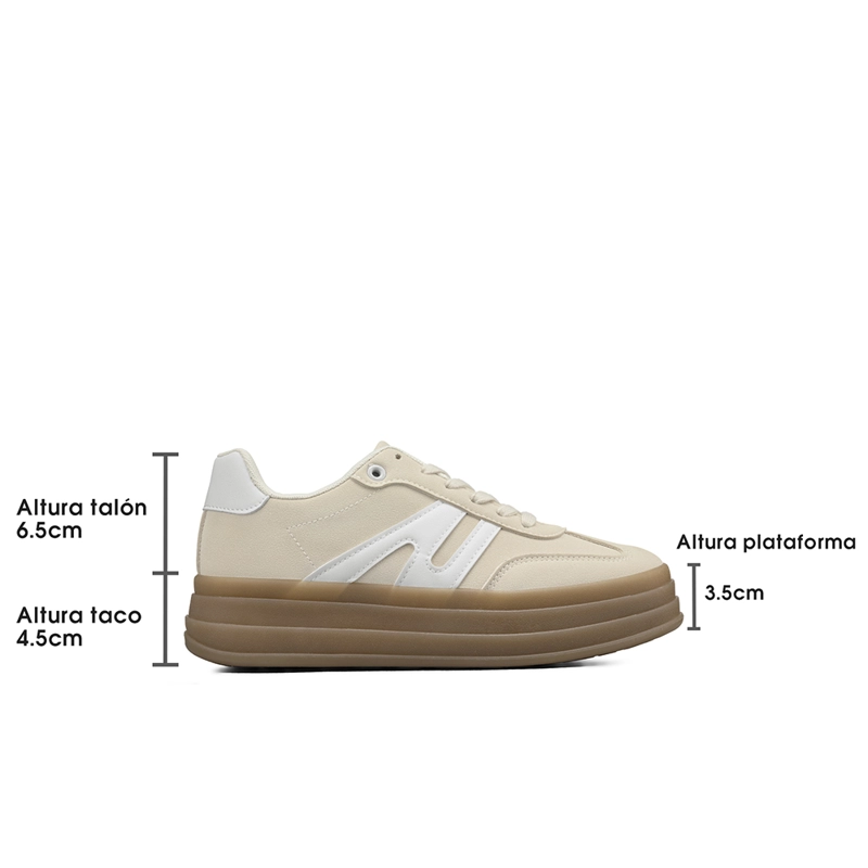 ZAPATILLA CASUAL URBANA PLATAFORMA MUJER WEIDE SL65 - 7