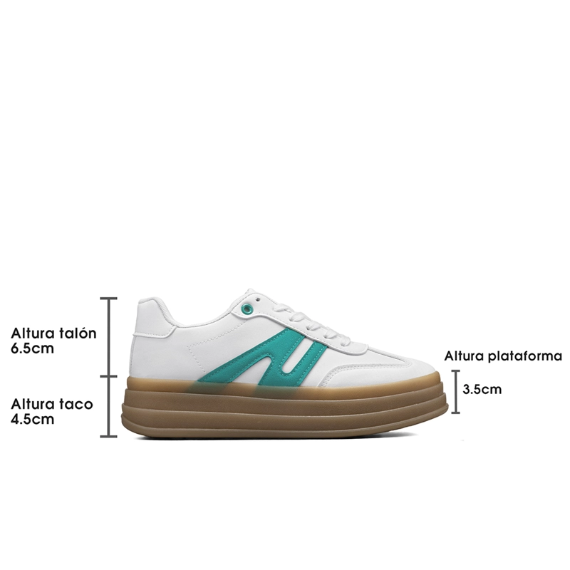 ZAPATILLA CASUAL URBANA PLATAFORMA MUJER WEIDE SL65 - 7