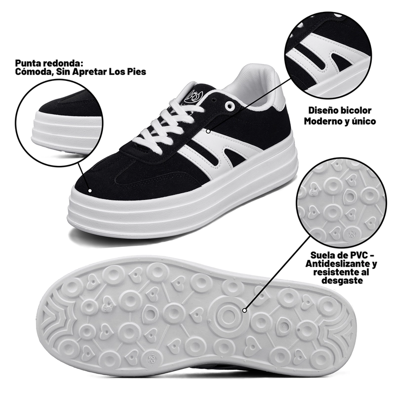 ZAPATILLA CASUAL URBANA PLATAFORMA MUJER WEIDE SL65 - 8