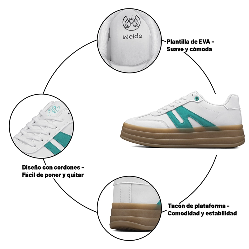 ZAPATILLA CASUAL URBANA PLATAFORMA MUJER WEIDE SL65 - 9