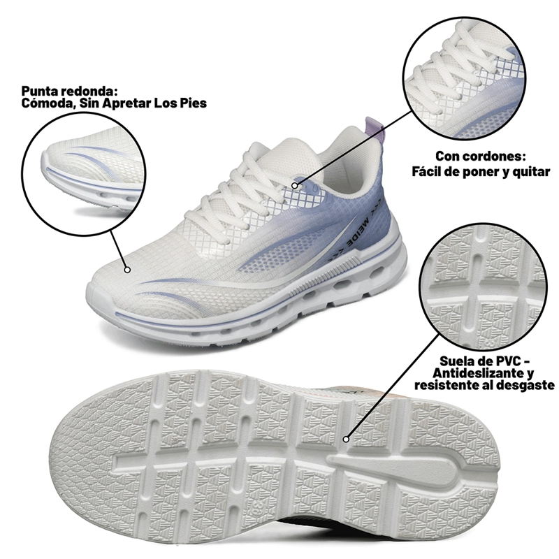 ZAPATILLA CASUAL PLATAFORMA TRANSPIRABLE MUJER WEIDE TFA311 - 7