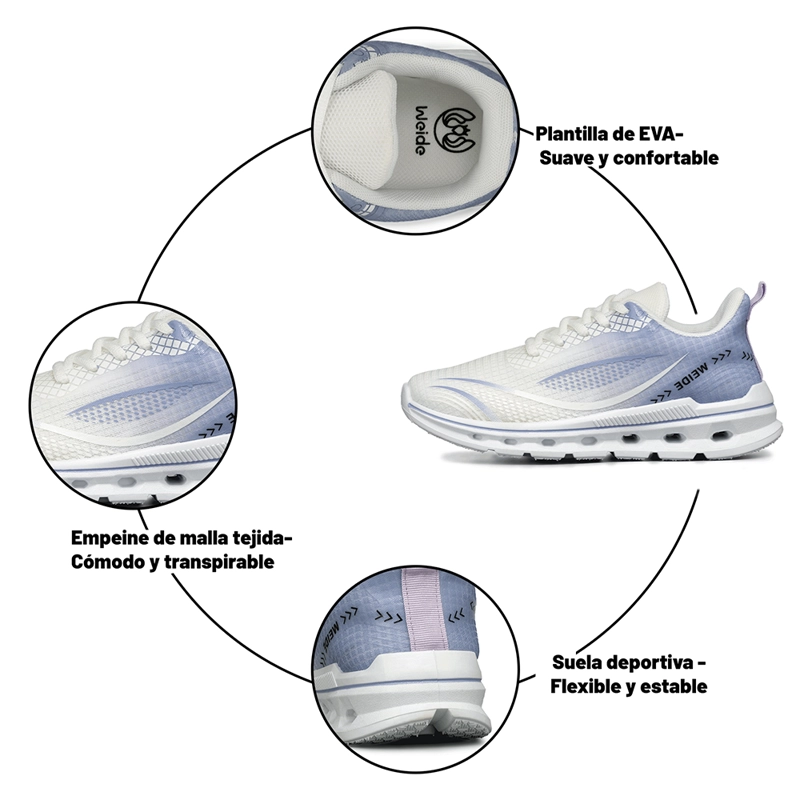 ZAPATILLA CASUAL PLATAFORMA TRANSPIRABLE MUJER WEIDE TFA311 - 8