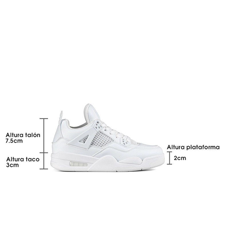 ZAPATILLAS DEPORTIVAS CASUAL MUJER CON CORDONES WEIDE TFA202 - 7