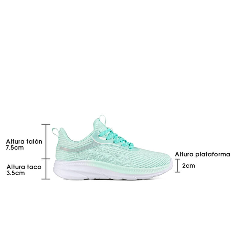 ZAPATILLA DEPORTIVA MUJER URBANA CON CORDONES WEIDE TFA207 - 5