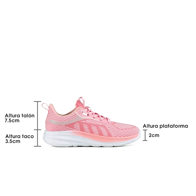 ZAPATILLA DEPORTIVA MUJER URBANA CON CORDONES WEIDE TFA207 - 5