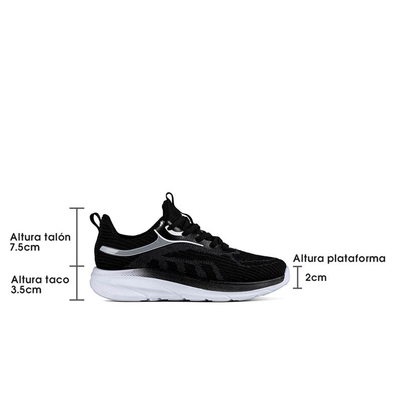 ZAPATILLA DEPORTIVA MUJER URBANA CON CORDONES WEIDE TFA207 - 5
