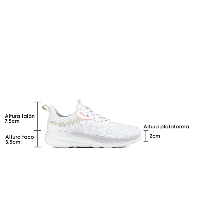 ZAPATILLA DEPORTIVA MUJER URBANA CON CORDONES WEIDE TFA207 - 5