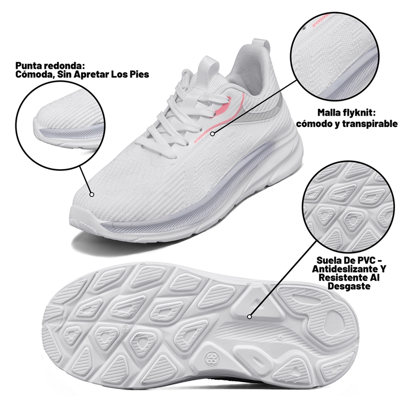 ZAPATILLA DEPORTIVA MUJER URBANA CON CORDONES WEIDE TFA207 - 6