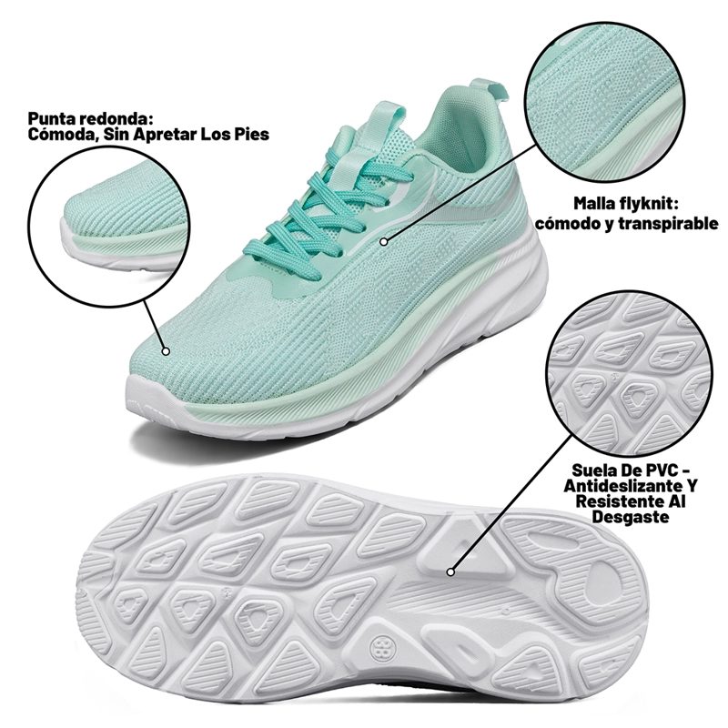 ZAPATILLA DEPORTIVA MUJER URBANA CON CORDONES WEIDE TFA207 - 6