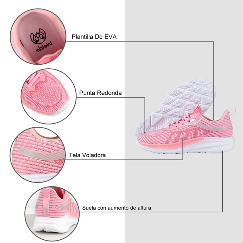 ZAPATILLA DEPORTIVA MUJER URBANA CON CORDONES WEIDE TFA207 - 6