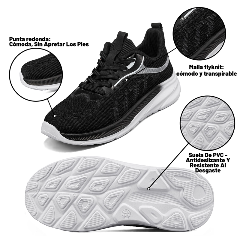 ZAPATILLA DEPORTIVA MUJER URBANA CON CORDONES WEIDE TFA207 - 6