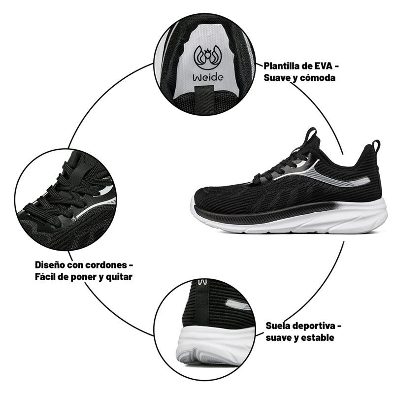 ZAPATILLA DEPORTIVA MUJER URBANA CON CORDONES WEIDE TFA207 - 7