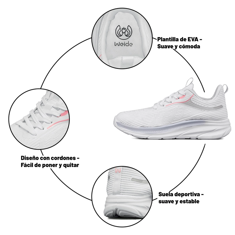ZAPATILLA DEPORTIVA MUJER URBANA CON CORDONES WEIDE TFA207 - 7