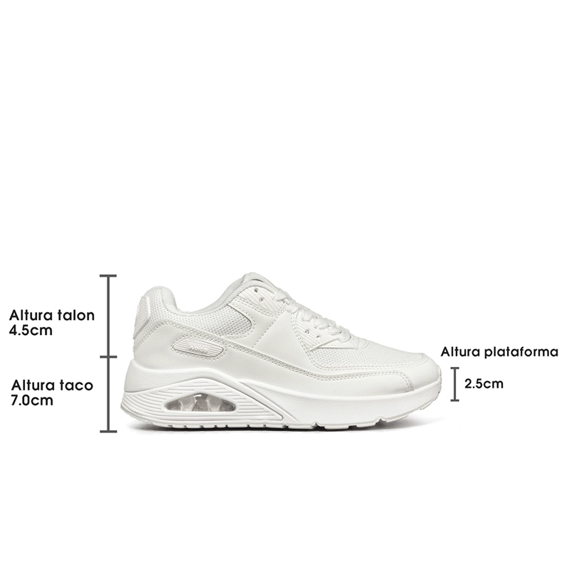 ZAPATILLA URBANA CASUAL MUJER DEPORTIVA CLASICO WEIDE TFA302 - 4