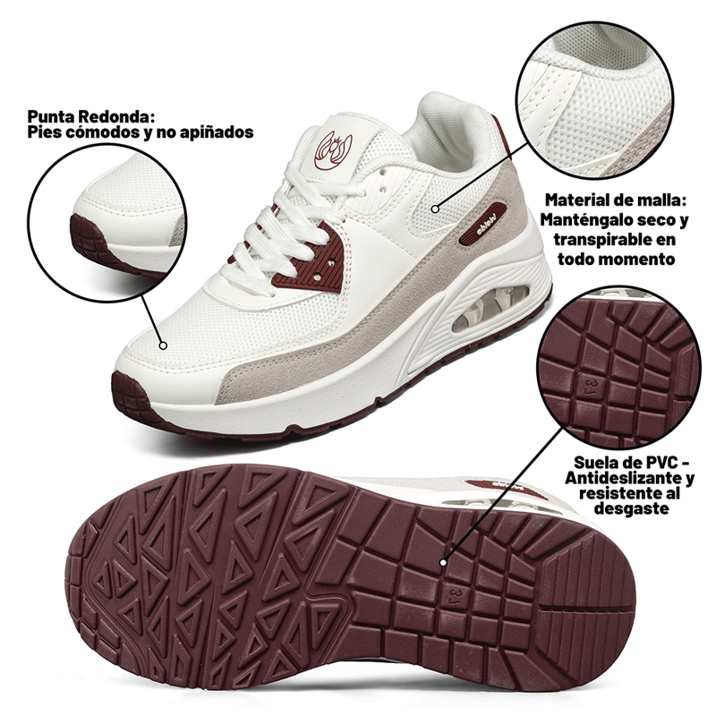 ZAPATILLA URBANA CASUAL MUJER DEPORTIVA CLASICO WEIDE TFA302 - 5