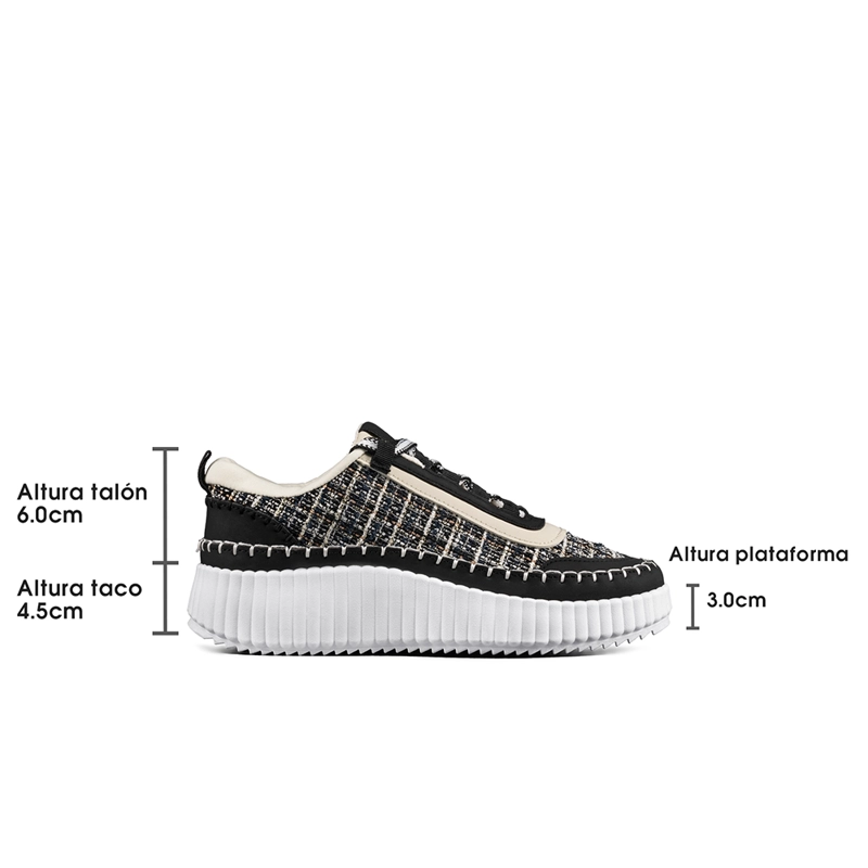 ZAPATILLA CASUAL URBANA VINTAGE DEPORTIVA MUJER WEIDE SL58 - 7