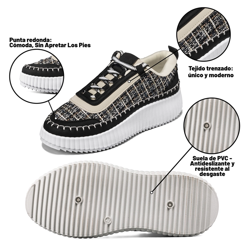 ZAPATILLA CASUAL URBANA VINTAGE DEPORTIVA MUJER WEIDE SL58 - 9