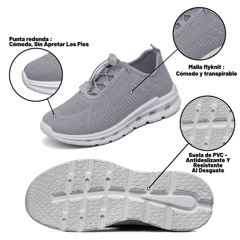 ZAPATILLA CASUAL DEPORTIVA MALLA MUJER WEIDE TFA320 - 8